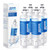 GOLDEN ICEPURE RWF1200A Refrigerator Water Filter Replacement for LG LT700P, ADQ36006101, Kenmore 46-9690, ADQ36006102, LFXS30766S, Replacement Water Filter 4PACK