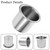 Zpana 2PCS 4.13 x 3.35 x 3.43 Inch Car Cup Holder Stainless Steel