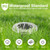 4.6 Inch Diameter Solar Ground Lights, Waterproof Solar Garden Lights, Outdoor Garden Waterproof Bright in-Ground Light, Landscape Lighting for Pathway,Yard,Lawn,Patio,Walkway (16 Pack White Light)