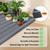 Kalolary 48" x16" Silicone Plant Trays Plant Saucer Growing Tray