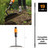 Fiskars QuikFit Hoe, Tool Head, Length: 25 cm, Width: 18.5 cm, Steel Head, Black/Orange, 1000677