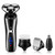 SURKER Electric Shaver Razor Cordless Beard Trimmer for Men Nose Hair Trimmer 3 in 1 Grooming Kit Plus 1 Facial Cleansing Brush Waterproof USB Rechargeable Dry Wet