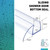 FCSOTSPS Sliding Shower Door Bottom Seal, 2 PCS 3/8" x 36"