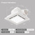 xugossio 10 Inch Ultra Quiet Bathroom Exhaust Fan with Light, Ceiling Vent Fan with LED Light & Remote Control, 120 CFM Energy Efficient, 8.3x8.3 Inch Mounting Size, Easy Install