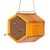 Mason Bee House - Handmade Natural Wooden Bee Hive Coated with Wax for Water-Proof and Long Service Life - Attracts Peaceful Bee Pollinators to Your Garden, Bee Houses for Garden