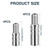 Framad 8PCS Tire Valve Stem Extension with Two Sizes: 39mm and 25mm, Brass Tire Valve Extender for Car Motorcycle Truck