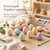 GLEAVI Small Wooden Eggs for Crafts - 50PCS Mini Unfinished Wood for Painting, 0.86" x 1.26" DIY Bird Egg Decor for Tiered Trays, Summer Crafts & Farmhouse Displays