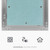 HVAC OV 8" x 16" Drywall Access Panel – Aluminum Frame Gypsum Hatch Access Panel for Drywall - Ceiling Inspection Door – Wall Access Panel for Plumbing, Electrical, Utility & Ventilation Access
