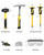 INCLY 7PCS Geology Rock Pick Equipment Kit, Rock Hammer and Chisel Set