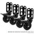 Chegulu 4" Storage Rack Caster Wheels, Fit Boltless Shelving Rack Posts