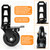 Chegulu 4" Storage Rack Caster Wheels, Fit Boltless Shelving Rack Posts