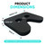 GODFREY Ergo Booster Grip Rower Pad - 25mm Neoprene Seat Cushion with Textured Rubber Surface for Concept 2 Rowing Machine, Water Rower & Recline Bikes (Black)