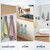 KIHOGEM 4Pcs Adhesive Kitchen Towel Holders