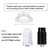E12 Lamp Shade Collar Rings, E12 Lock Socket Adapter with 1.1Inch(28mm) Inner Diameter, Retainer Rings for Light Fixture (6, White)