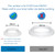 E12 Lamp Shade Collar Rings, E12 Lock Socket Adapter with 1.1Inch(28mm) Inner Diameter, Retainer Rings for Light Fixture (6, White)