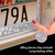 Crystal Bling License Plate Frames for Women - 2 Pack Handcrafted Acrylic Bedazzled Cover, Clear Crystal Stainless Steel Girly Queen Sparkle License Plate Frame Cute Diamond Shiny Black Sparkly Cover