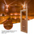 Solid Cedar Sauna Vent Panel Adjustable Wood Air Ventilation Sauna Room Swimming Pool Upgraded Ventilation System