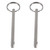 4 Pack Quick Release Pin, Diameter 1/4"(6.3mm), Overall Length 3.75"(95mm), Usable Length 3"(76mm), Full 316 Stainless Steel, Bimini Top Pin, Marine Hardware
