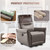 Xmntdo Recliner Headrest Protector,Non Slip Waterproof Headrest Cover,Leather Recliner Headrest Cover for Sofa,Furniture,Living Room,Office Chair 17x27 in(Chocolate Brown)