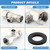 Bidet T Adapter, 3 Way Adapter or Tee Connector (Thread Size 1/2″ x 1/2″ x 9/16″), Bidet Attachment for Toilet (1/2inch)