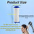 20Pcs Drivese ShowerHead Filters, 2.75 Inch Ion Shower Dropse Head Filter PP Cotton Replacement Cartridge, Water Filter Core Cotton For Handheld Showerheads.