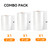 [2024 New] 6" x 50', 8" x 50' and 11" x 50' 3 Pack Rolls, Vacuum Sealer Rolls Bags for Food, Great for Food Storage, Sous Vide and Meal Prep, Wevac Lite