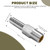 Marine Anti Siphon Valve Replacement for Boat Fuel Tank Pickup Tube to Prevents Fuel Theft and Fuel Spillage of Gas Tank Outboard, with 1/4" NPT, 3/8" Hose for Marine Fuel Tank Valve - Aluminum 2 PCS
