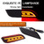 Tonsya For Subaru 2008-14 WRX/STI,08-up Impreza, 13-up XV Crosstrek Bumper Reflector Tail Lights Brake Stop & Rear Fog Lamps Smoked Lens OEM 84281FG000, 84281FG010; SU1185100, SU1184100