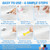 Bathtub Repair Kit 4.94oz (Color Match), TUFINEIN Porcelain Repair Kit for Fiberglass, Enamel, Ceramic, Acrylic Repair and Fix Chips, Cracks, Scratches, Holes on Tub/Tile/Sink/Shower Tray/Shower
