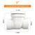 GASHER 3" PVC Backflow Preventer Valve, Sewer Check Back Flow Preventer Drain Backflow Preventer Valve for a Variety Of Drainage Systems