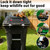 Fengone 4pcs Trash Can Lock Wide-Width Nylon Tape Bear Proof Trash Can with Locking Lid, TrashCan Lock for Raccoon Animals Garbage Out Door