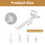 Mooche 4Pack Floating Shelf Brackets, Heavy Duty L Brackets Wall Mounted