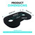 GODFREY Women’s Rowing Seat Pad - 12mm Waterproof Non-Slip Rower Cushion with Optional Clip for Concept 2, Peloton, Hydrow & Water Rowers (Black)
