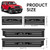 DWKJMYCP 4PCS Door Sill Guards for Jeep Wrangler 2018-2025 2026 JL JLU & 2020-2026 Gladiator JT Accessories, Stainless Steel Door Sill Protector,Unlimited Sport Sahara Rubicon 4 Door (Black Brushed)