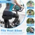 CDYWD New Noseless Bike Seat for Men Women Comfort, Extra Wide Soft Padded Bicycle Seat, Large Comfortable Bike Saddle for Peloton, Stationary Exercise Bike, Ebike, Scooter, Beach Cruiser, City Bike