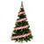 Meseey Red White Diagonal Stripe Wired Ribbon 2.5in x 20Yd Candy Cane Christmas Decor Ribbon