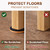 Felt Furniture Sliders for Hardwood Floors Protectors, PISAO 16 PCS 3 ½” Heavy Duty Furniture Pads Movers for Hard Surfaces - Chair Leg Protectors, Move Large Furniture Easily