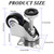 ABuff 2" Leveling Plate Caster Wheels With Adjustable Foot Pad Up to 520 Lbs, Heavy Duty Industrial Casters Set of 4, Silent Swivel for Workbench, Furniture, Transportation