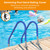 Pool Handrail Cover, 4 Feet Swimming Pool Hand Railing Covers with Zipper