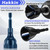 Hakkin 4Pcs Bolt Deburring Tool, External Chamfer Tool with Tungsten Carbide Blade for Removing Burr & Repairing Damaged Threads, Fits 1/8" to 1" (3-25mm), Hex Shank for Drill Use