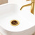 Snailhouse Bathroom Sink Strainers, 2 Pack 2.17 Inches Stainless Steel Small Mesh Utility Sink Drain Stopper Basket Cover Plug Screen, Gold