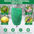 4 Pack Winter Plant Covers Freeze Protection, 47 "x 31" Thickened Frost Blankets for Outdoor Plants, Fruit Trees, Shrubs & Potted Plants | Reusable Cloth Plant Covers Jacket with Drawstring-Green