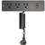 Berigtta Recessed Furniture Drawer Outlet with 3 Fast-Charging USB Ports & 3 AC Outlets – 5 FT Spring Cord- (Black)