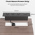 Berigtta Recessed Furniture Drawer Outlet with 3 Fast-Charging USB Ports & 3 AC Outlets – 5 FT Spring Cord- (Black)