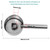 1set 42mm Width 304 Stainless Steel Faucet Handle Kit,for Single Handle Faucet(One-Shape Type)