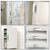 Weysat 4 Pcs Mirror Closet Door Pulls Handle Adhesive Self Stick Acrylic Drawer Handle Knob Large Clear Instant Stick on Knobs for Closet Cabinet Wardrobe Windows Dresser Sliding Door (5 x 2 Inch)