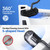HAMITOR Toilet Brush and Holder Set：Stainless Steel Deep Clean Bathroom