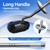HAMITOR Toilet Brush and Holder Set：Stainless Steel Deep Clean Bathroom