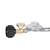 GasSaf 6FT Propane Regulator Hose with Gauge Grill Regulator Hose