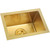 Gold Bar Prep Sink Mini Trumpet Kitchen Essential Sink 15 x10 Inch Rectangular Stainless Steel RV Utility Sink with Golden Drain Strainer Stopper, Single Bowl Undermount or Drop-In Gold Bar Prep Sink Mini Trumpet Kitchen Essential Sink 15 x10 Inch Rectangular Stainless Steel RV Utility Sink with Golden Drain Strainer Stopper, Single Bowl Undermount or Drop-In
